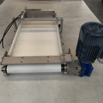 Conveyor Technologies End Flat Belt Leeson/motovario Driven 12"W. Fixed Price $1789.00.