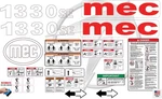 Fits Mec 1330-SE Scissor Lift Decal Kit Laminated 3M Vinyl / Free Shipping. Fixed Price $128.95.