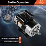 Hp Air Compressor Duty Electric Motor Single Phase 3450 Rpm With 7/8" Shaft Us. Fixed Price $192.71.