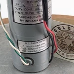 Continuous Duty Dc Motor & Tachometer 24V 1.2A 5450 Rpm Indiana General !407. Fixed Price $112.11.