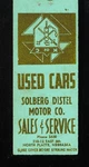 1940S Solberg Distel Motor Co. Used Cars Phone 3550 210 East 6TH North Platte. Fixed Price $5.53.