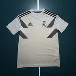 Adidas Real Madrid Soccer Jersey Youth Large 2018-2019 Pre Match Gray #CW5826. Fixed Price $24.99.