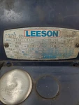 5 Hp Leeson Electric Motor. Fixed Price $450.00.