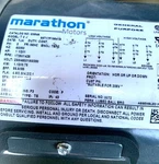 Marathon Motors 1.5 Hp G584A Model Tvj New Open Box 56T17F15641A. Fixed Price $425.00.