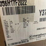 Marathon Motor, Y378, 56H17F2022, 1HP, 230/460V, 1800RPM, 3PH, 56C, Tefc *new*. Fixed Price $475.00.