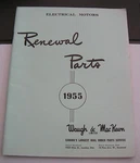 Vintage Electrical Motors Renewal Parts 1955 Waugh & Mac Kewn Limited Book. Fixed Price $11.98.