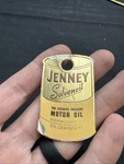 Jenney Solvenoil Motor Change Reminder Tag Boston Massachusetts Nos A3A. Fixed Price $50.00.