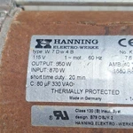 Hanning Elektro-werke W7DW4B Induction Motor 115V Ac 60HZ 7.6A 1680RPM. Fixed Price $100.00.