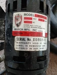 March Magnetic Drive Pump With Hoses & Clamps Model # MDX-MT-3 Serial X086838. Fixed Price $58.88.