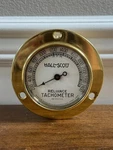 Vintage Hall-scott Reliance Tachometer Barbour Stockwell Brass Engine Guage. Fixed Price $129.99.