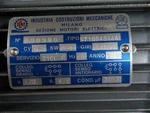 Icm Industria Costruzioni Meccaniche Motor B00990 120V 60HZ 1800RPM. Fixed Price $29.95.