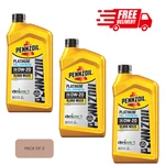 Pennzoil Platinum Full Synthetic 0W-20 Motor Oil, 1 Quart, 3 Pack, Free Shipping. Fixed Price $25.39.