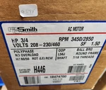 Century Ao Smith 3/4 Hp Pump Motor 208-230/460 Vac 3450 Rpm 56J Frame H446. Fixed Price $349.99.