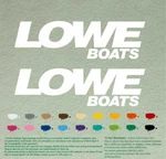 Lowe Compatible Boat Replacement Outboard Decal Vinyl Stickers Motor Set Of 2. Fixed Price $34.99.
