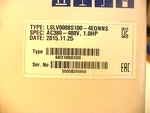 Lsis LSLV0008S100-4EONNS AC380-480V-1.0HP. Fixed Price $375.00.