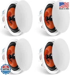 Vevor Pcs 8 Inch Ceiling Speakers 400W Orange Flush Mount Surround. Fixed Price $89.99.