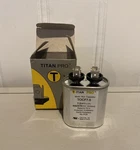 Titan Pro TOCF7.5 Oval Motor Run Capacitor 7.5MFD 440/370 Vac Brand New. Fixed Price $11.99.