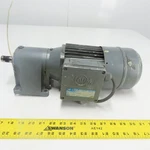 Abm DB10/G80/4D71C-4 0.25KW 15:1 Inline Gear Motor 230/460V 3PH 109RPM W/brake. Fixed Price $116.99.