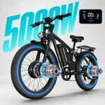 5000W Dual Motor Electric For Adults 45MPH Ebike 52V 1300WH 7 Speed Bicycle. Fixed Price $1178.00.