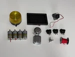 4 12V Dc Motor, Siren, 3 Reverse Polarity Switches, Doorbell And More. Fixed Price $85.00.