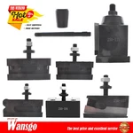 Quick Change Tool Post Set Axa Size 250-111 Wedge Type For Lathe 6- 12". Fixed Price $123.55.