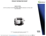 Century Ac Motor Model H275V2 - New (interchangeable With Marathon K381). Fixed Price $129.00.