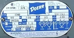 Doerr F66 3/4 Hp 1740 Rpm Ac Electric Motor 115/230V 60HZ Class 12.4A. Fixed Price $110.00.