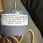 JA2M298N# Universal Electric Co Motor 60HZ .70A 1550/1350 Rpm .084 Hp. Fixed Price $169.00.