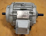 Delco 1G1454CC Double Shafted Motor. HP:1, RPM:1155/1200, FRAME184FCZ. - Used. Fixed Price $166.24.