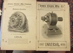 Jenney Electric Mfg. Co. Bulletins 1902 1904 Indianapolis, Motors & Generators. Fixed Price $25.00.