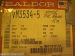 Baldor VM3534-5, 1/3 Hp, 1725 Rpm, Phase, Electric Motor- New-b. Fixed Price $200.00.