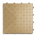 Garagetrac In Beige- Pack Of 24- Diamond Floor Tile Made The Usa. Fixed Price $71.76.
