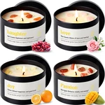Crystal Energy Candles Set For Women - 4 Pack 26 Oz Soy Wax Home Sce. Fixed Price $47.99.
