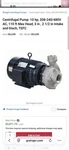Dayton 10 Hp Centrifugal Pump 208-230/460V 3PH 55JJ59A. Fixed Price $2599.99.