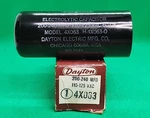 Dayton 4X063 200-240MFD 110-125VAC Motor Start Capacitor 1ES2-1. Fixed Price $23.99.