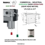 Beninca Commercial Door Operator VN.S20-A Kit. Fixed Price $1027.00.