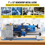 Vevor 7X12" 400W Precision Mini Metal Lathe Variable Speed 2250RPM. Fixed Price $807.07.
