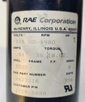 Rae Corp Motor 2423216 W/bracket 2129-5438 1980RPM .64A 115V Dc 36 Inoz Serviced. Fixed Price $135.00.