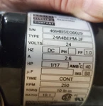 Bodine Electric Company 24A4BEPM-3F Mdl 4694 Gearmotor (M1157). Fixed Price $175.00.