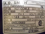 A.o. Smith F48K54A01 Electric Motor FSE1058S 1/6HP 208-230V. Fixed Price $100.00.