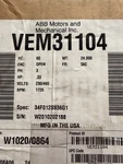 Baldor VEM31104 .33HP 1725RPM 3PH 60HZ 56C 3416M Open F1. Fixed Price $400.00.