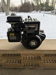 Nos 5HP Briggs Fun Power Motor With Alternator And Electric Start. Fixed Price $1500.00.