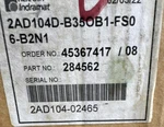 Rexroth Indramat 2AD104D-B35OB1-FS06-B2N1 Industrial Servo Motor. Fixed Price $1760.58.