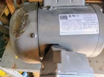 Weg Motor, 1/4 Hp, Ph. Frame 56C, 3480 Rpm, Model 253858188580,DAMAGED Housing. Fixed Price $75.00.