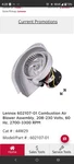 Lennox 44W29 Speed Inducer Motor Assembly Kit 60207-01. Fan Furnace. Fixed Price $550.00.