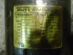 Scott Permanent Magnet Motor 1 Hp. Fixed Price $100.00.