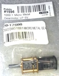 Pololu 1000:1 Micro Metal Gearmotor Hp 6V (item 1596). Fixed Price $11.26.