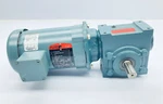 Reliance P56H5069 Motor W/ Dodge TIGEAR-2 20Q12R56 Right Angle Worm Reducer. Fixed Price $499.99.