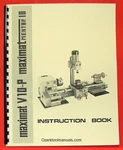 Emco Maximat V10-P Mentor Metal Lathe Instruction Service Owners Manual 0299. Fixed Price $35.00.