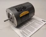 Baldor 33-1076-1060 Electric Motor 3PH 0.08HP 2850/3450RPM 42CZ IP44-KG8-IC410. Fixed Price $437.50.